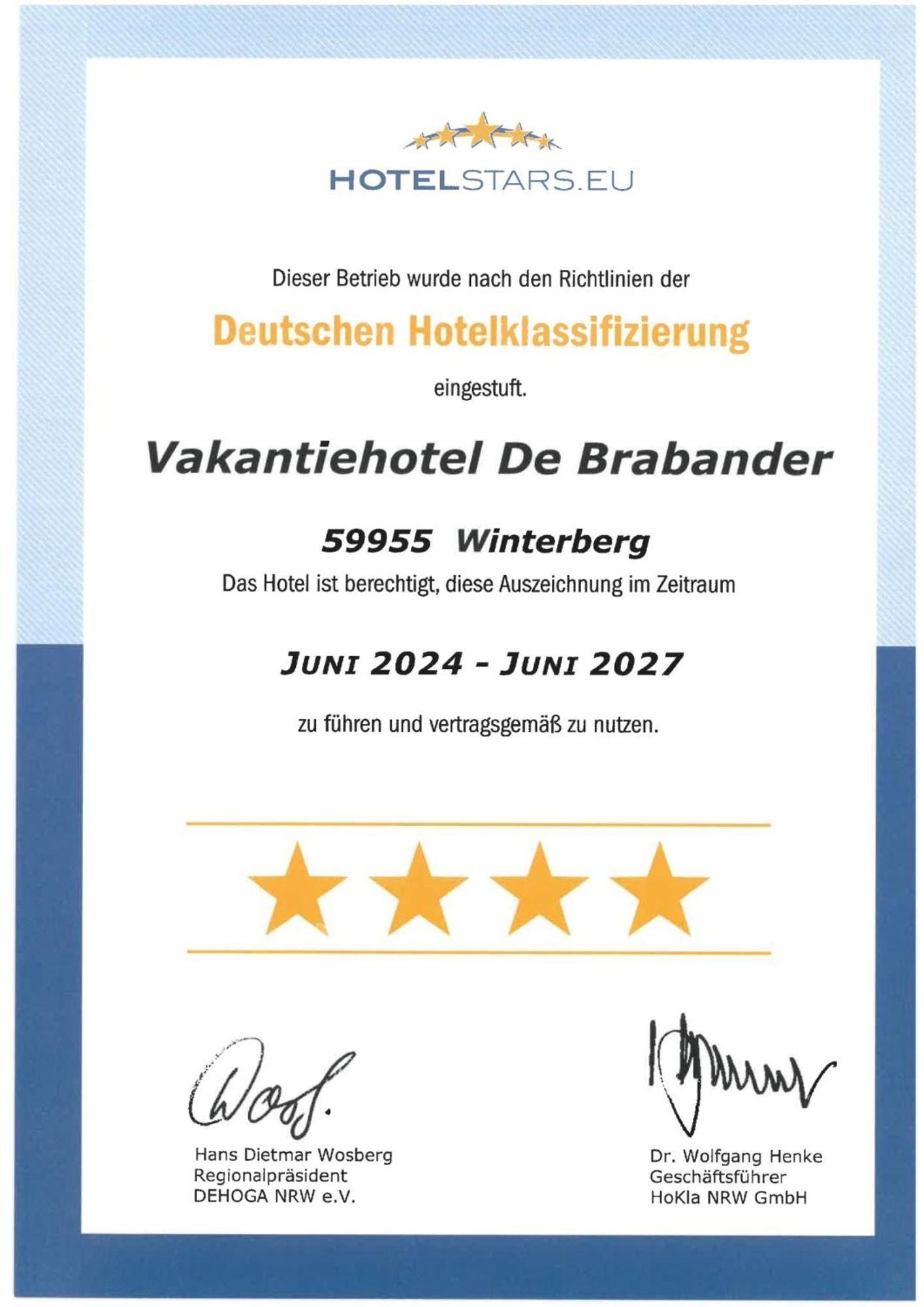 Vakantiehotel Der Brabander Winterberg Exteriér fotografie